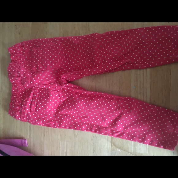 Carters toddler 2t coral polkadot pants jeans pink - Picture 5 of 5